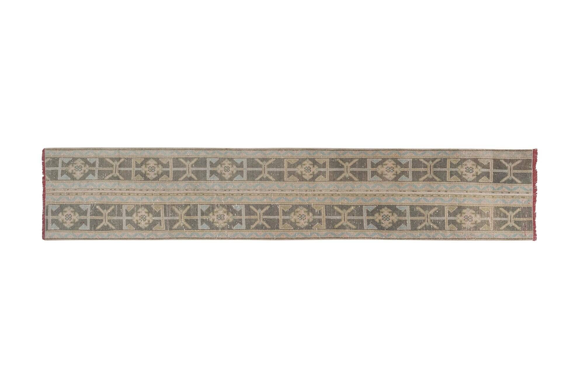 Vintage Turkish hallway rug 53x260 cm
