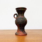 German brutalist carafe vase from the mid-century in the style of Gerhard Liebenthron, 1960s.