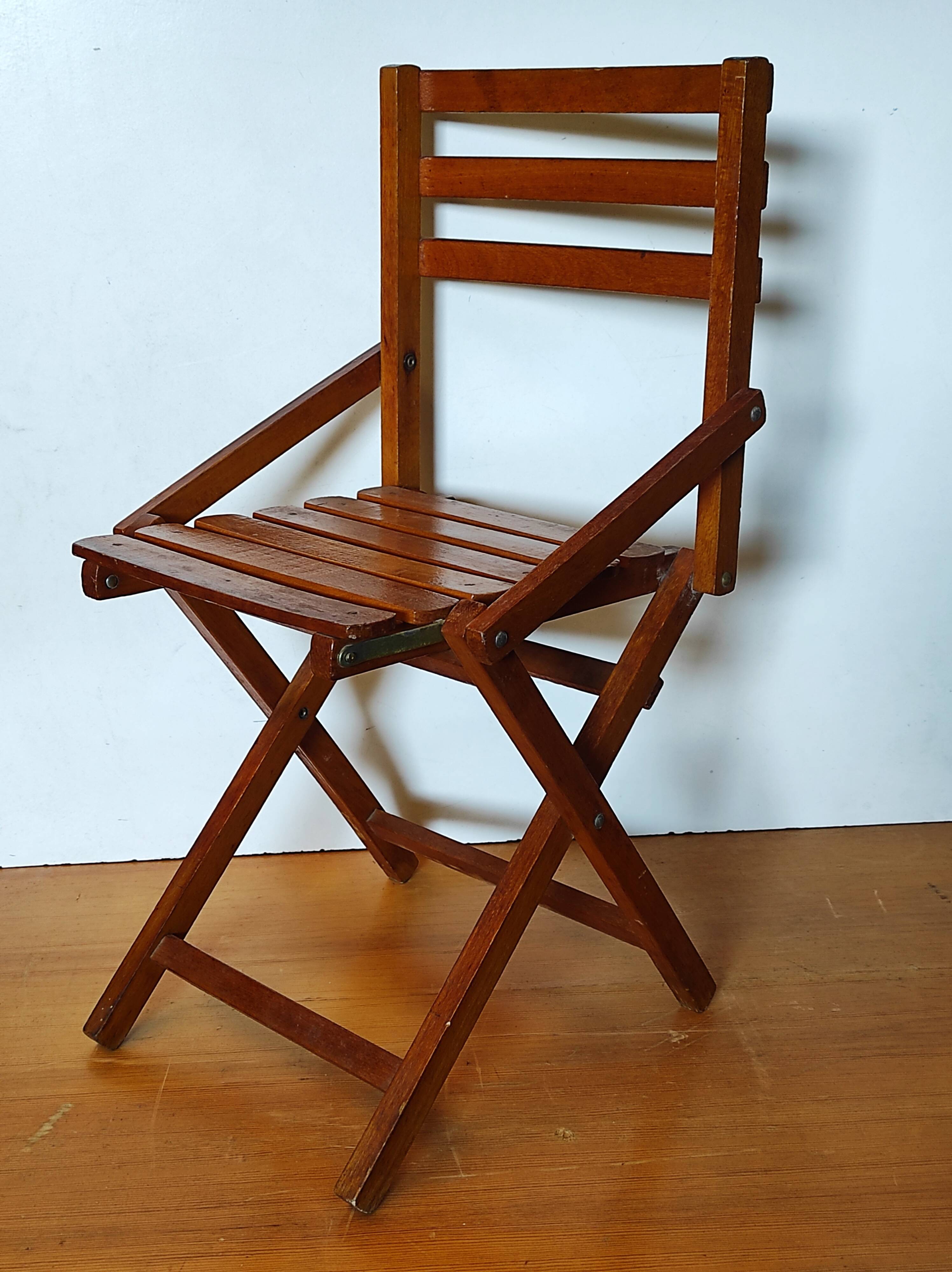 Ancienne chaise pliante enfants vintage italienne