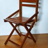 Ancienne chaise pliante enfants vintage italienne