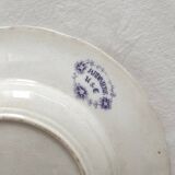 4 Sarreguemines "Jardinière" ironstone soup plates