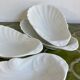 Antique porcelain cups scallops