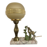 Lampe veilleuse art déco faon