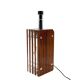 Hollywood regency wood and lucite table lamp base, Italy, 1970s