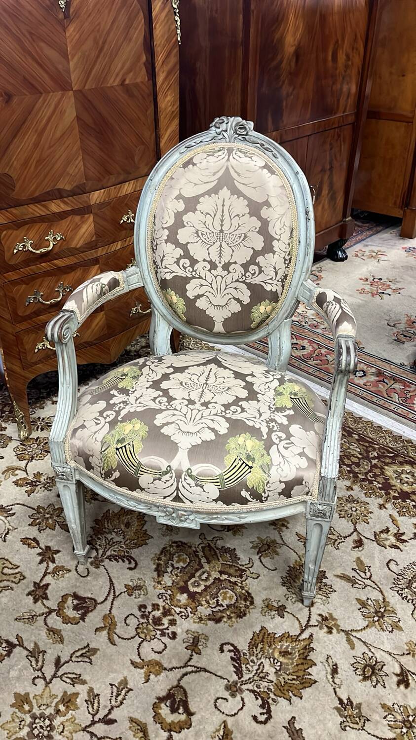 Louis XVI period armchair stamped