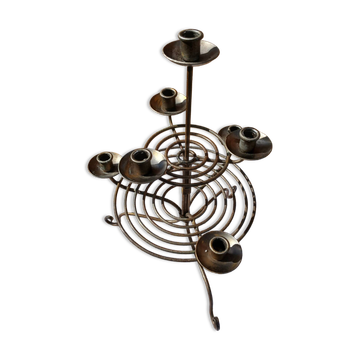 Wrought iron chandelier with 7 candles