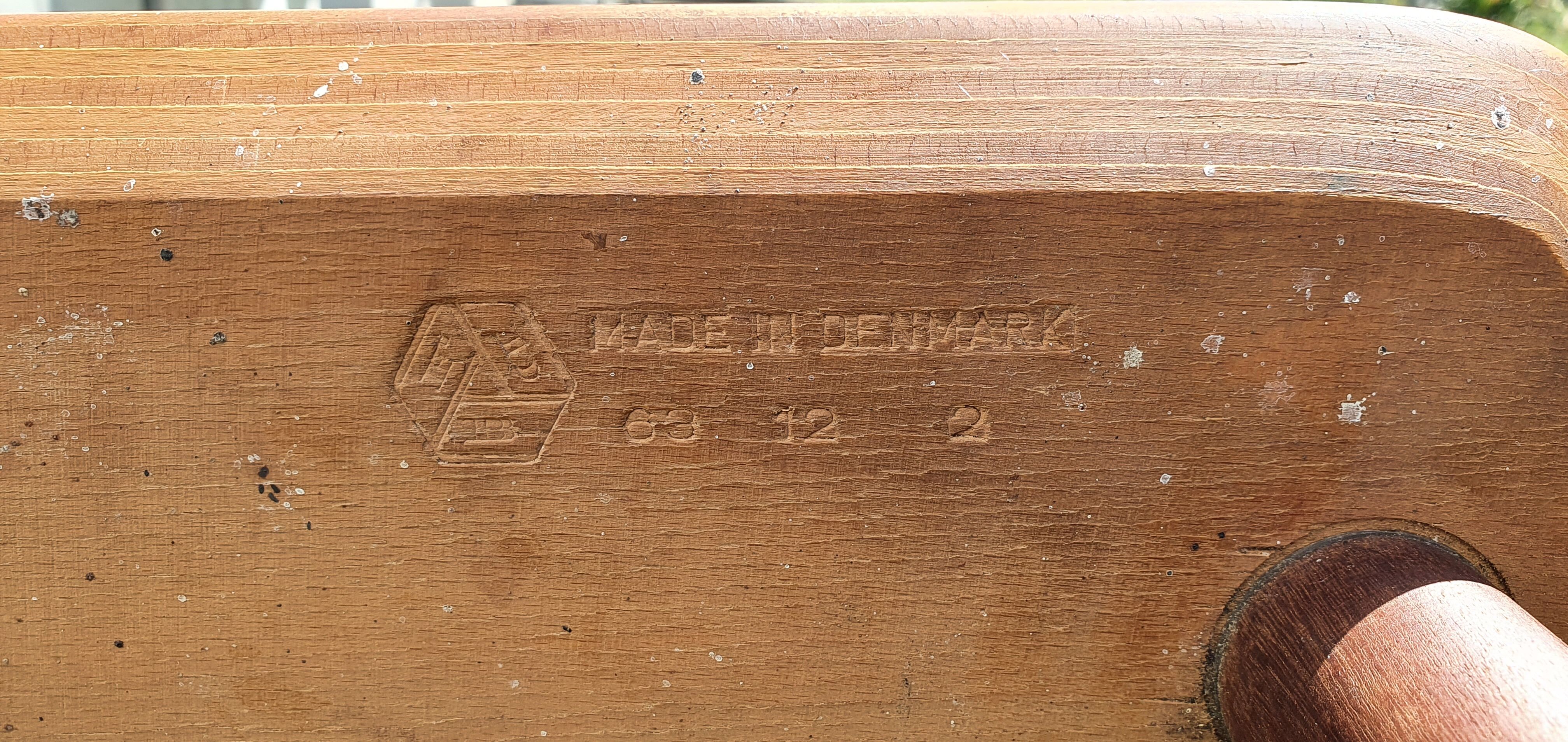 Teak chair J77 by FDB Møbelfabrik Folke Pålsson 1963