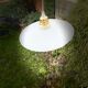 Suspension vintage en opaline blanche