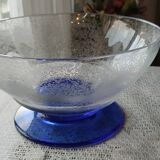 Set including 1 salad bowl and 5 fruit bowls in Daum Nancy crystal from the 40s
