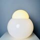 Daruma Model 5028/3 Milk Glass Sphere By Sergio Asti For Candle Milano, Italy 1980S