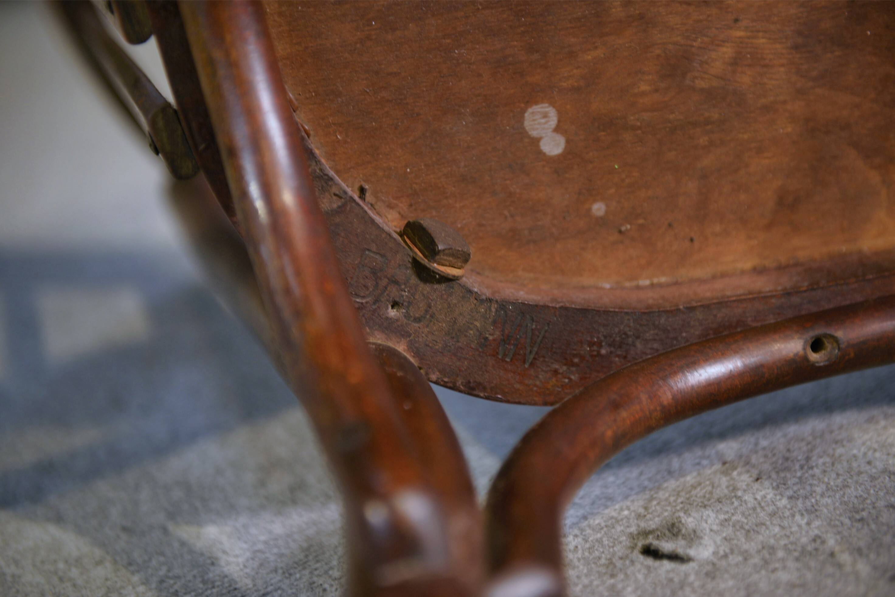 Set of 4 Baumann bistro chairs from the 1930s.