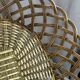 Brass woven basket
