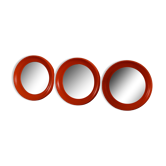 Lot de 3 miroirs circulaires vintage