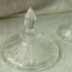 Louis Philippe style glass candy sugar bowl