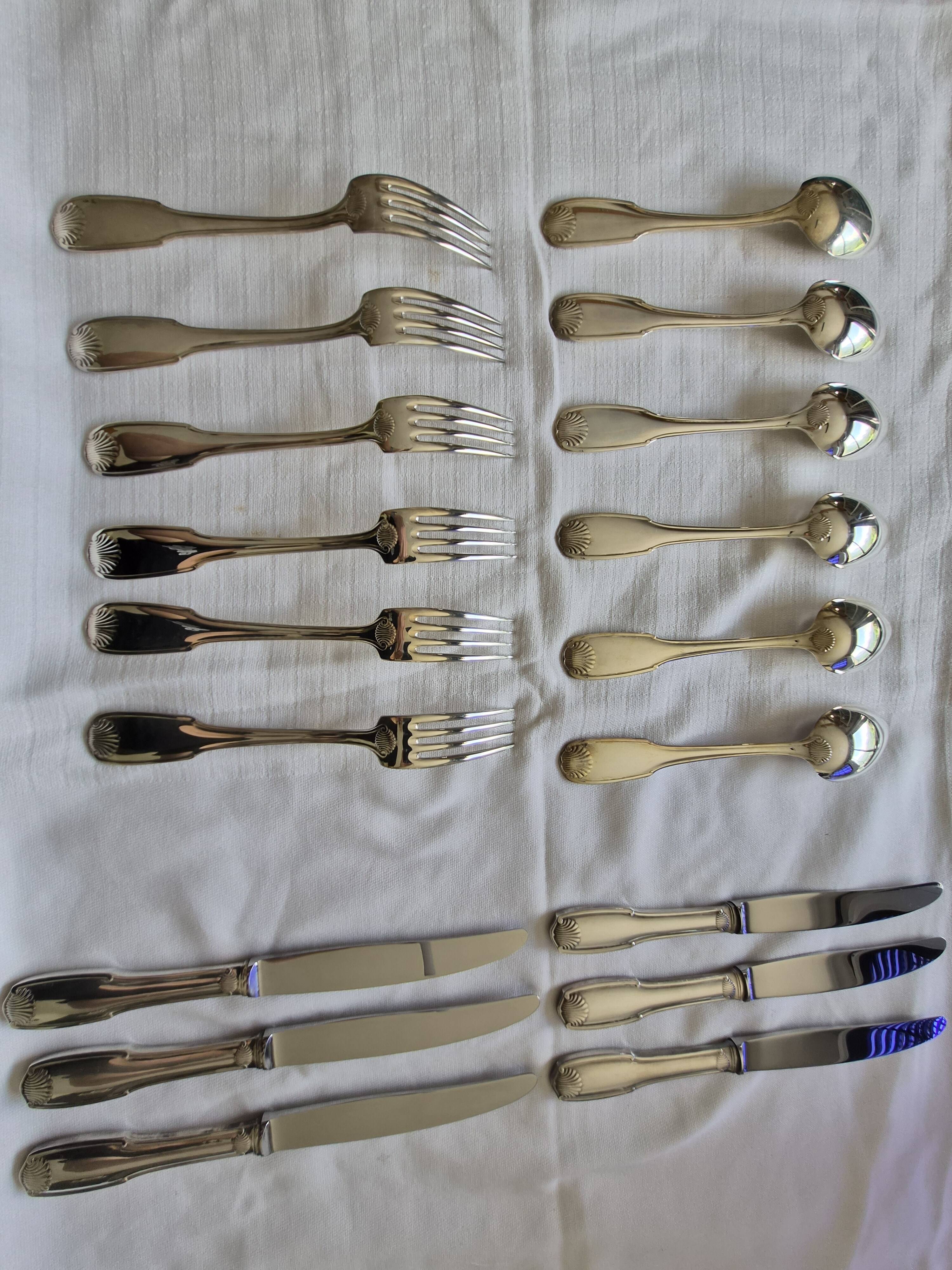 18-piece cutlery set Deetjen Strasbourg luxury edition 100 shell model