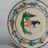 Quimper Henriot HB plates