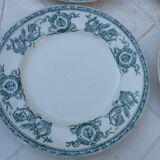 6 dessert plates Longwy model Talma late nineteenth