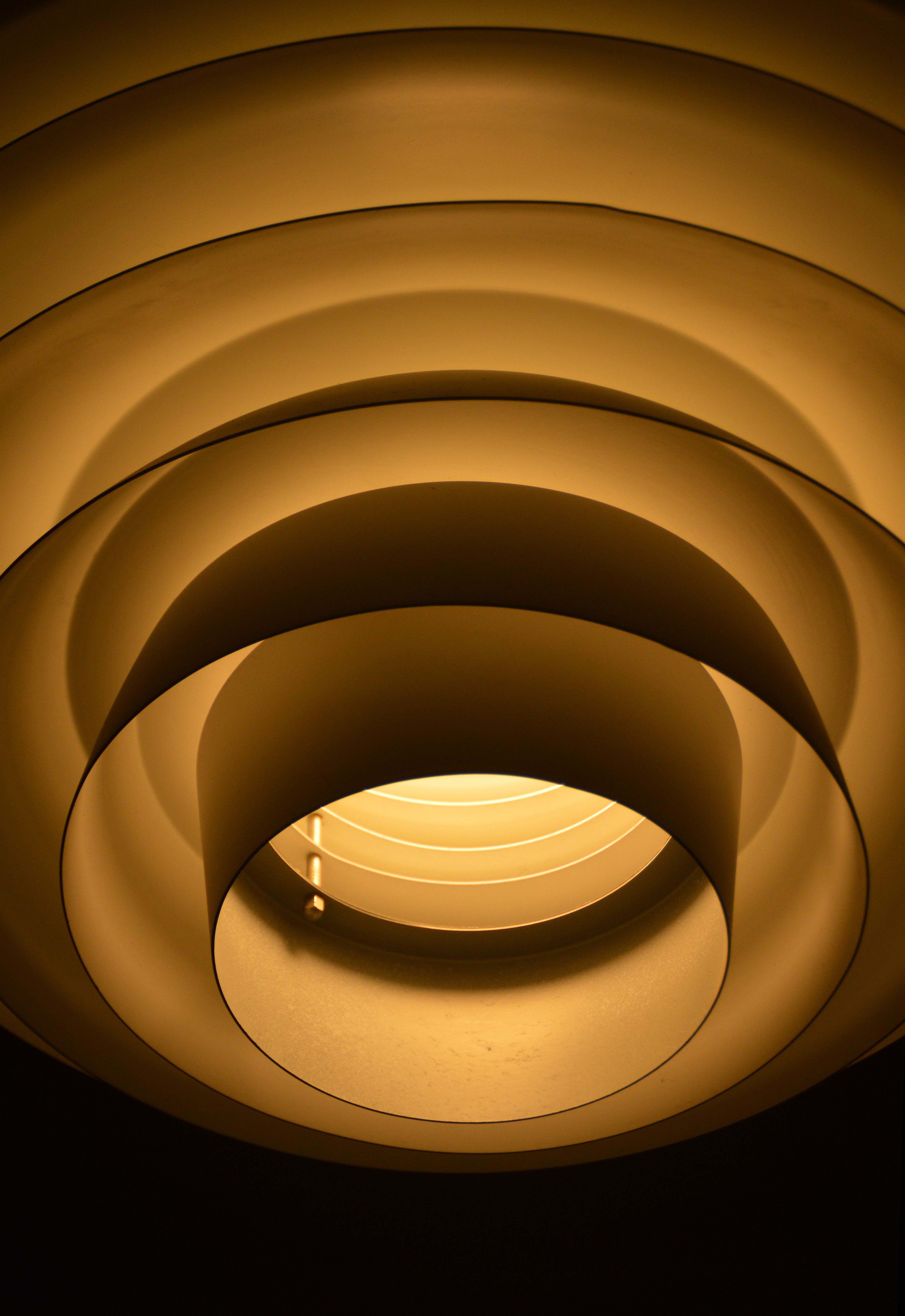 Danish XL hanging lamp 'Verona' designed by Sven Middelboe for Nordisk Solar