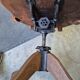 Fauteuil de bureau americain en chene reglable 1950
