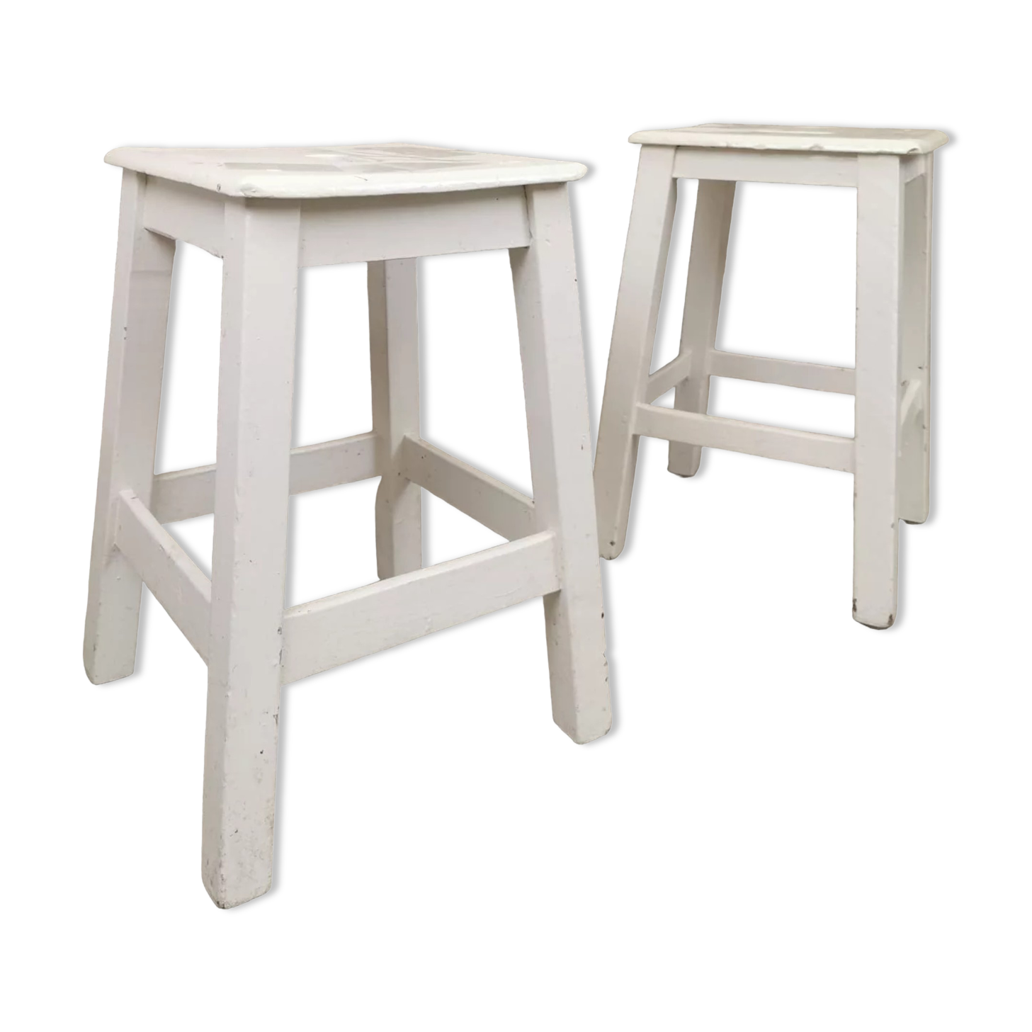 Pair of square stools