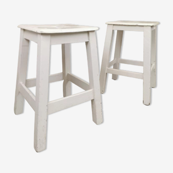 Pair of square stools