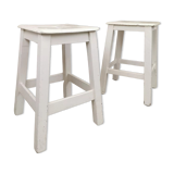 Pair of square stools