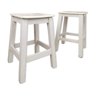 Pair of square stools
