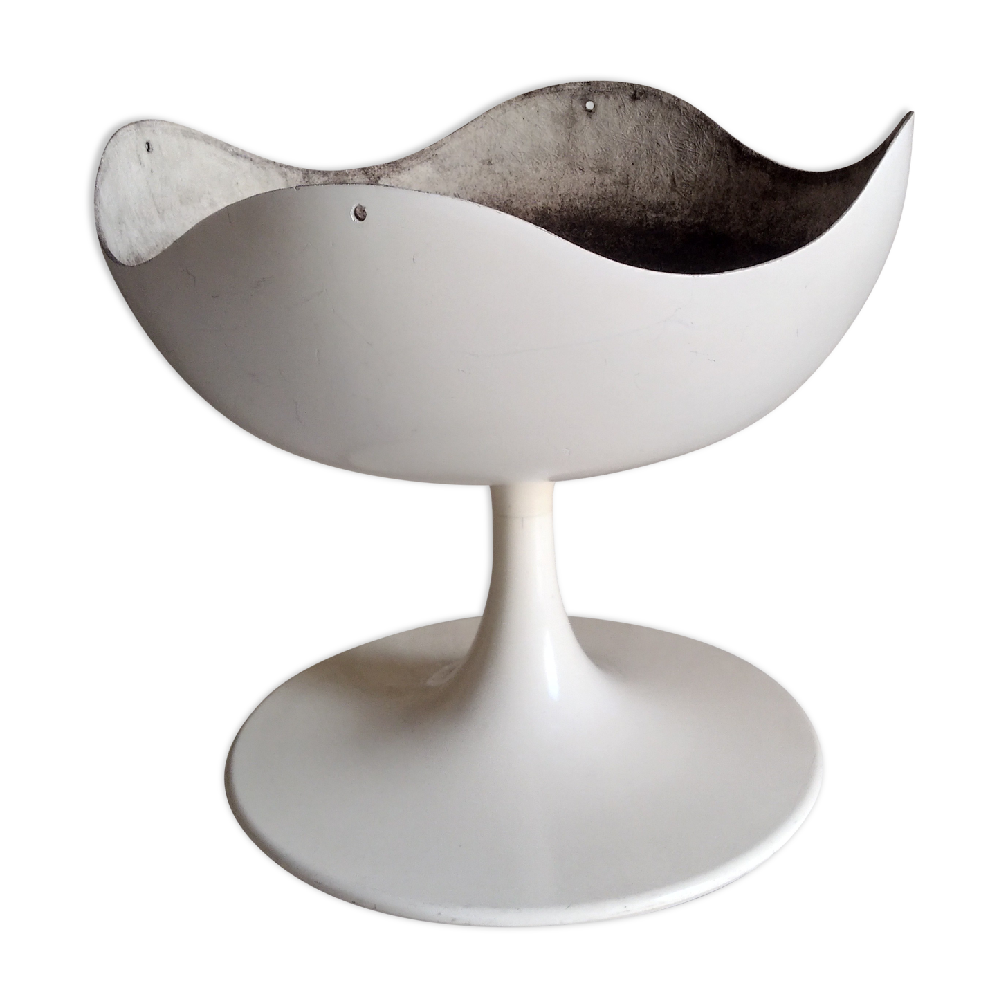 Fiberglass planter tulip foot, 1970