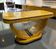 Art Deco console in elm burl and beech wood