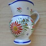 Pichet céramique HB Quimper, pot à lait, carafe, pichet vintage, en faïence française