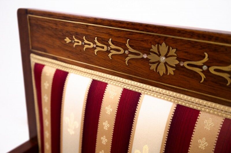 A pair of antique armchairs from the late 19th century, France. After renovation.