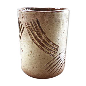 vase grès graphique