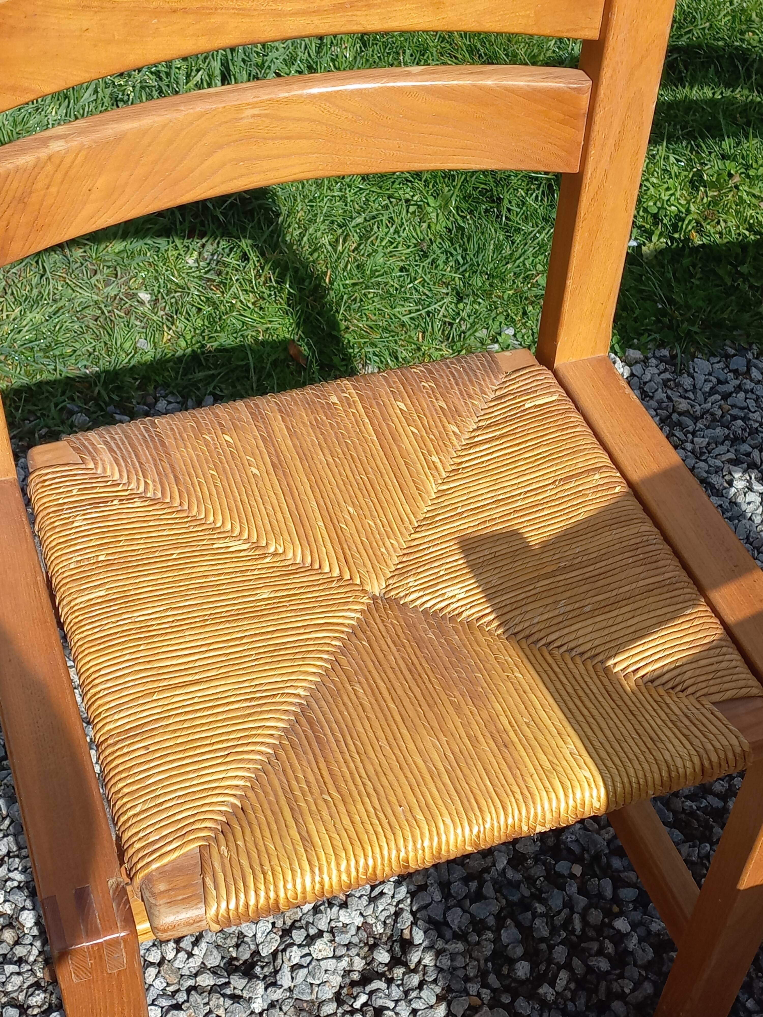 Set of 3 chairs from Regain in solid elm.