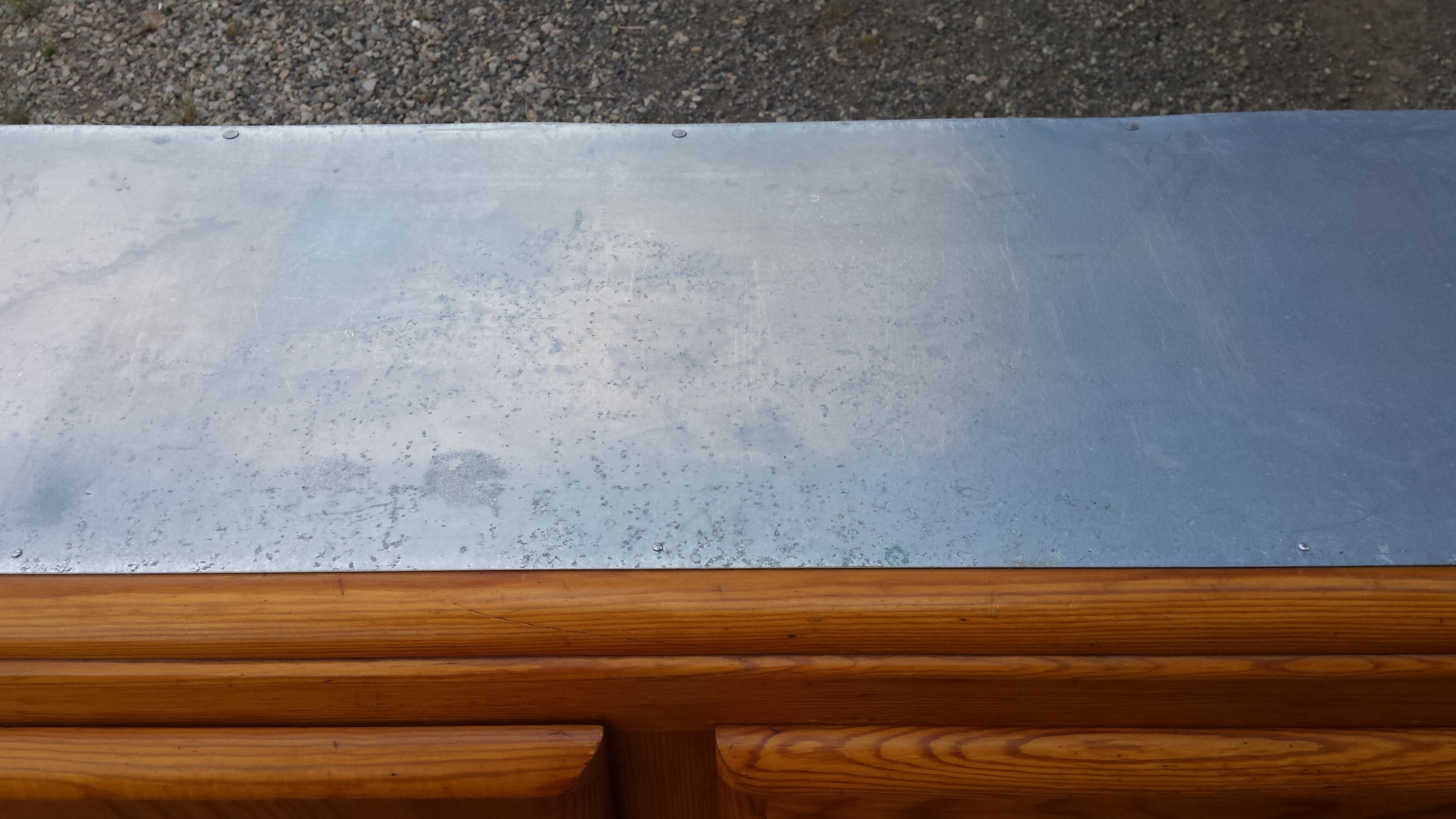 buffet Mado low, zinc or aluminum tray