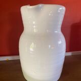 Large white ceramic pitcher