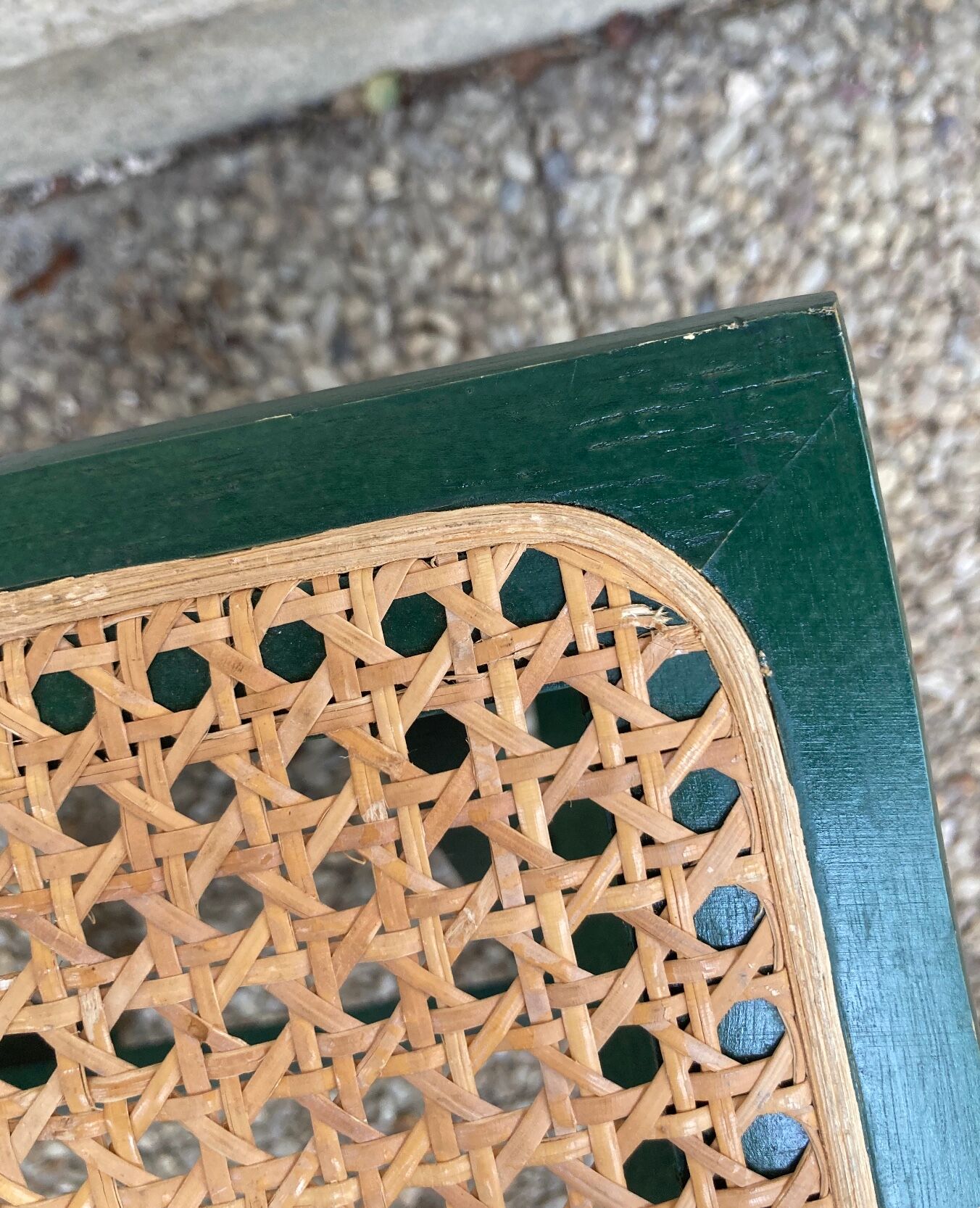 Folding stool in vintage canning