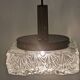 Square glass pendant light by Limburg, Germany circa 1970