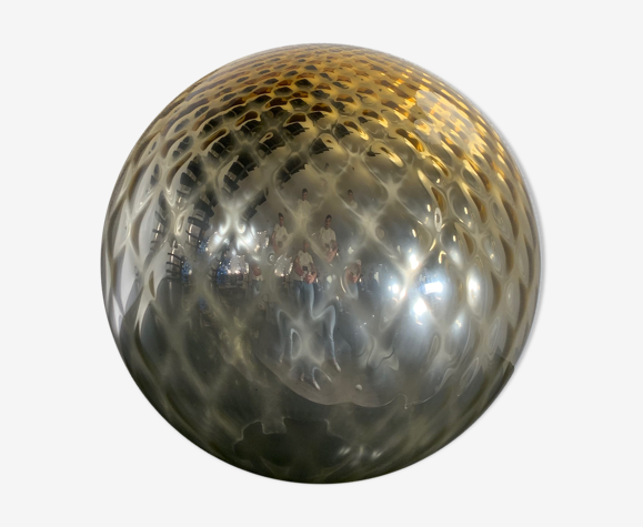 Golden glass golf ball lamp | Selency