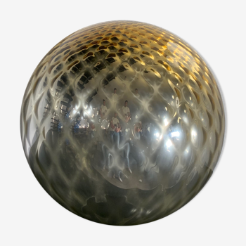 Golden glass golf ball lamp