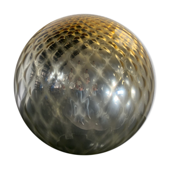 Golden glass golf ball lamp