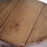 Table bois vintage, table bistrot, guéridon, table ancienne, table d'appoin