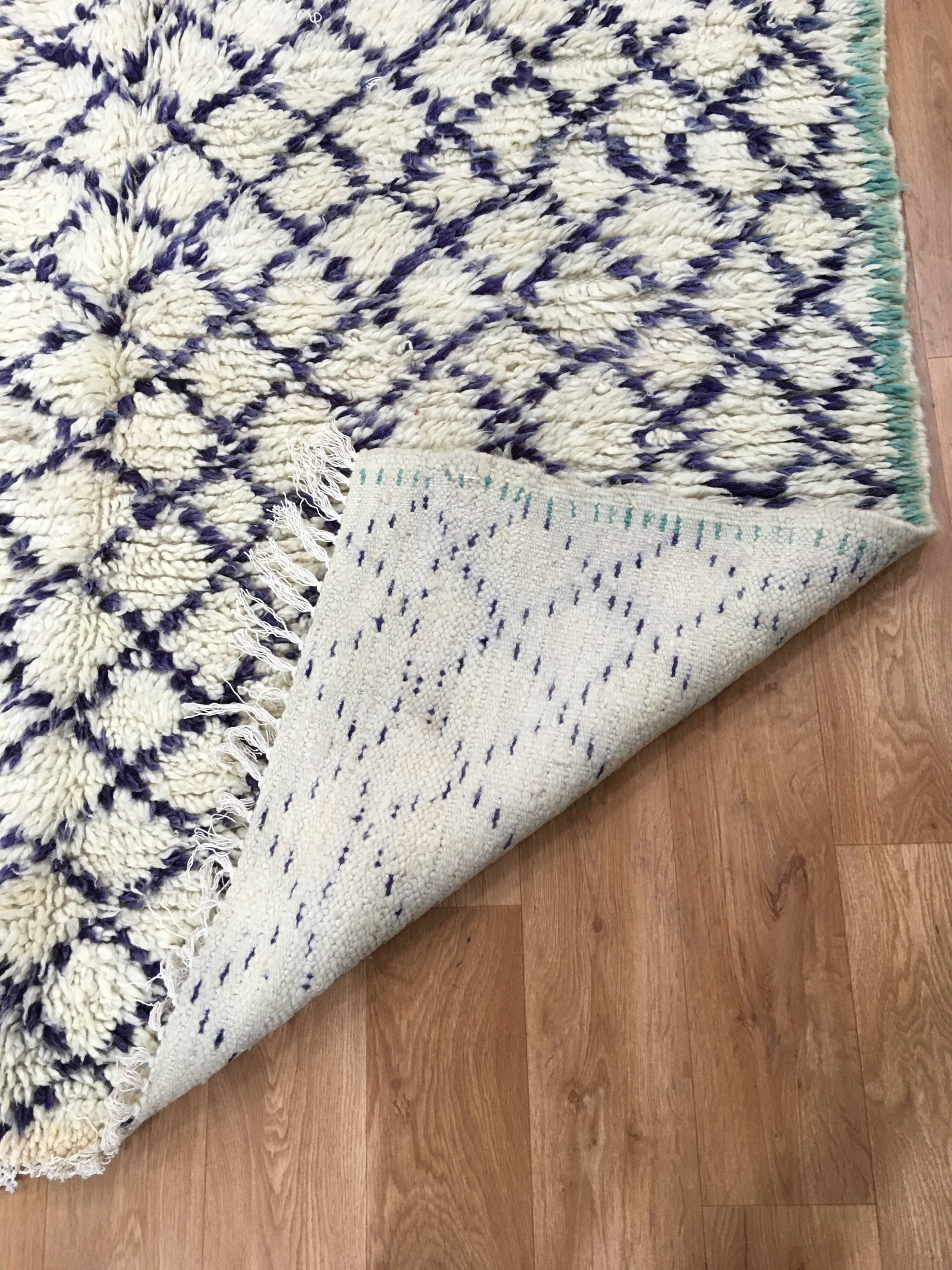 Old Beni Ouarain rug 366 x 166 cm