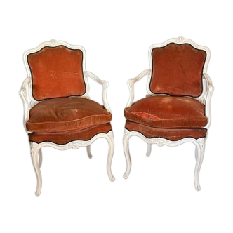 Pair of convertible armchairs