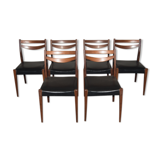 6 Scandinavian chairs 50/60s