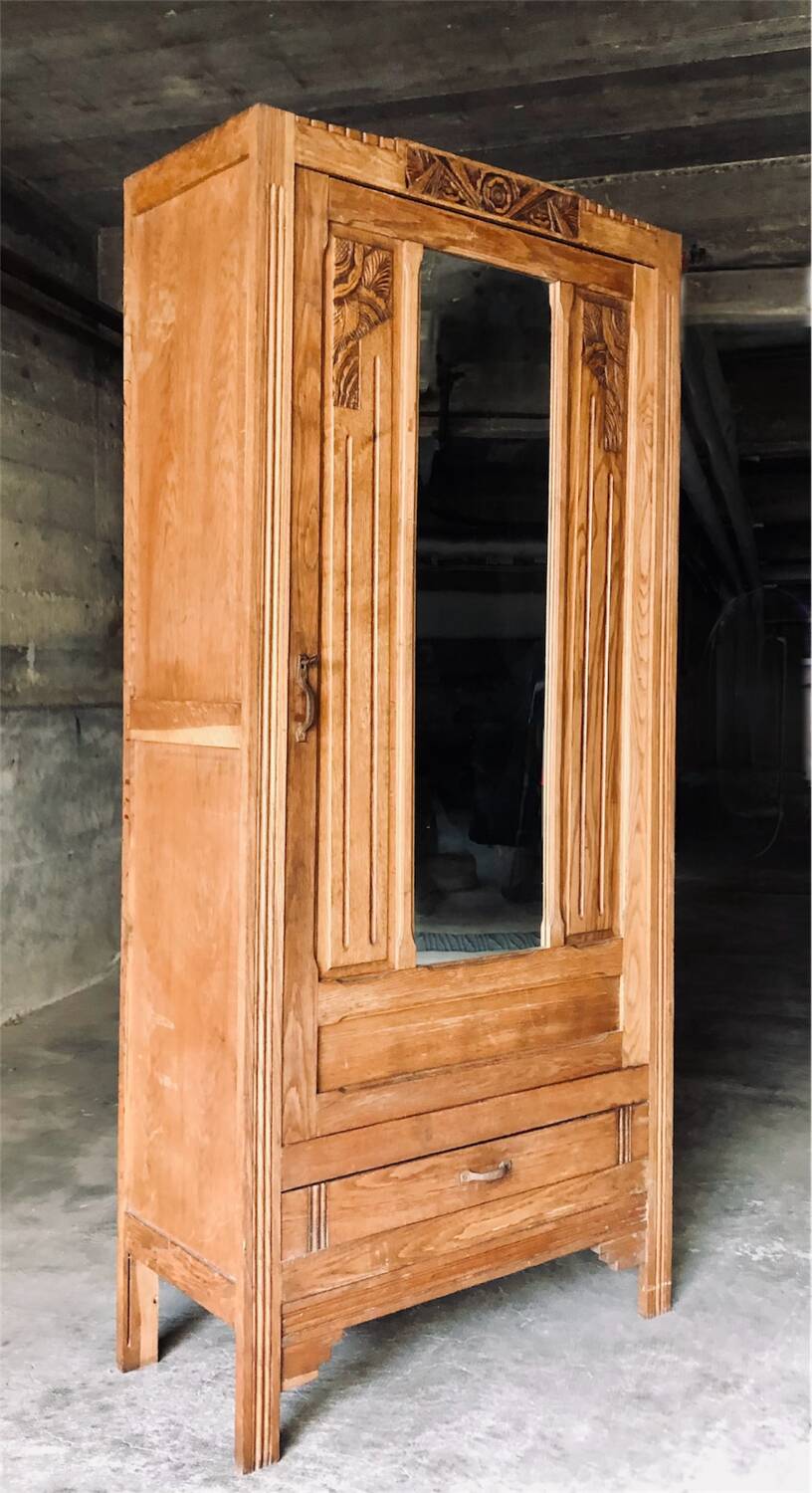 Antique Art Deco wardrobe / 1930