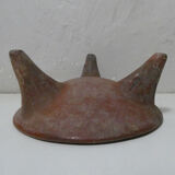 Ancient tripod bowl in terracotta pre-columbian art