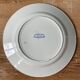 Lot de 9 assiettes plates vintage en porcelaine opaque de Badonviller