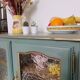 Vintage glass-fronted sideboard