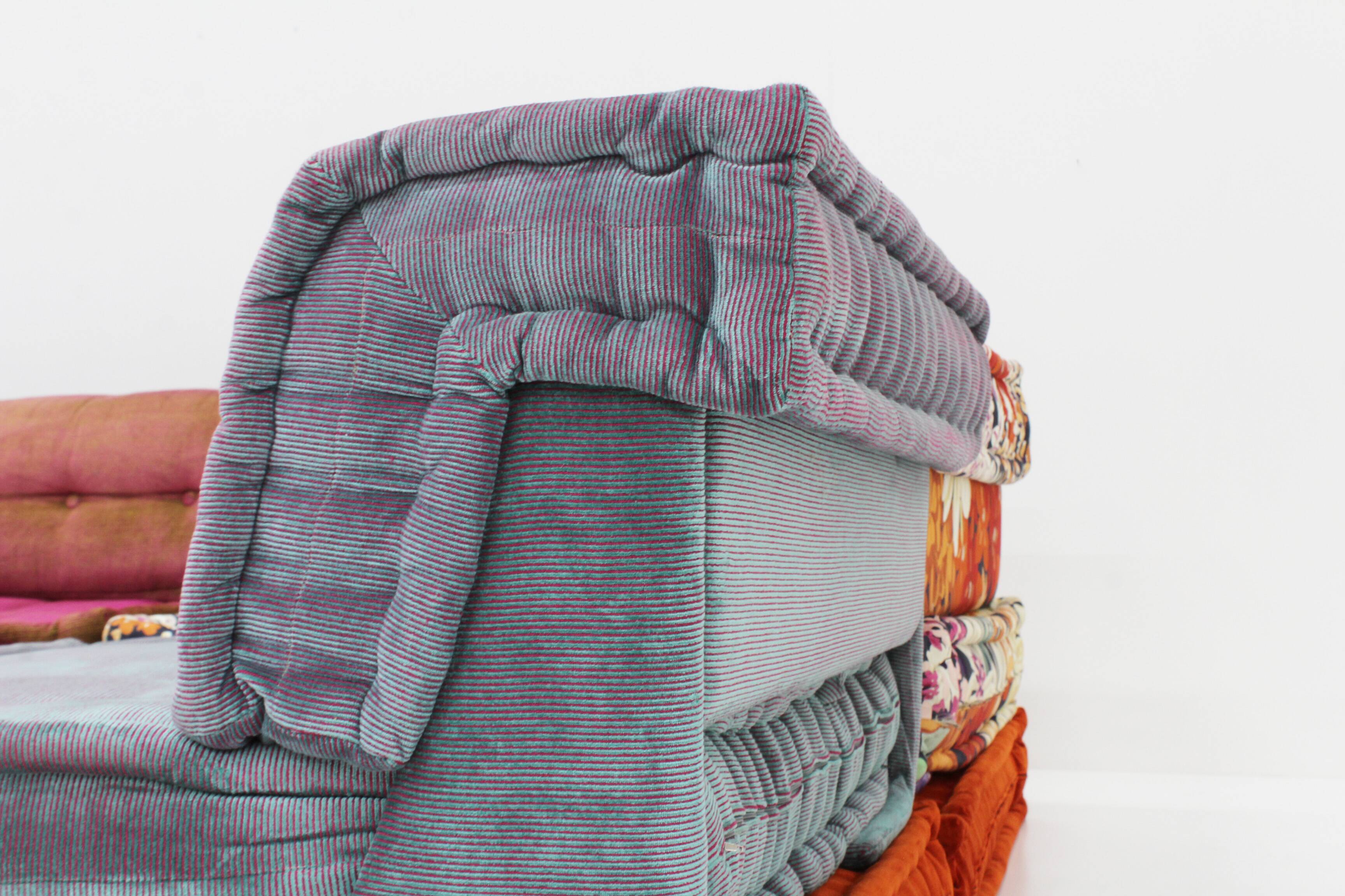 Roche Bobois Mah Jong sofa Missoni fabric design by Hans Hopfer , set of 14