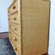 Rattan chest of drawers and woven wicker